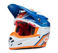 Bell Moto-9S Flex Merchant, motocross helmet M White/Blue/Orange