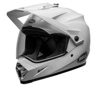 Bell MX-9 Adv Mips Solid ECE Helmet, Polycarbonate Shell, Mips Energy Management, Adjustable Visor, Velocity Flow Ventilation, Removable Washable Liner, Color: White, Size: 2X