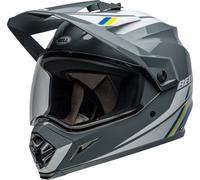 Bell MX-9 Adventure MIPS Alpine, adventure helmet XXL Grey/White/Blue/Yellow