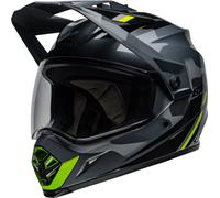 Bell MX-9 Adventure MIPS Alpine Camo, enduro helmet M Black/Grey/Neon-Yellow