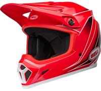 Bell MX-9 Mips Zone Motocross Helmet, black-white-red, size XL for Men