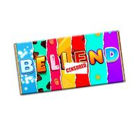Bell*nd Rude Funny Chocolate Bar Wrapper Novelty Gift Present For Birthday Valentine #44 (with chocolate)
