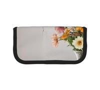 Bell Orchid Large Capacity Canvas Pencil Case, Sturdy and Durable, Easy to Store in an Orderly Manner