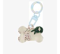 Bell Orchid Printing Acrylic Dog Bone Ornament,Dog Tags Personalized Pet Ornament, Key Chain Bone Shaped Id Tags