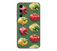 Bell Pepper Cell Phone Basic Cases TPU Soft Cover Shockproof Slim Phone Case Compatible with Galaxy S23/S23 Plus/S23 Ultra