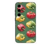 Bell Pepper Cell Phone Basic Cases TPU Soft Cover Shockproof Slim Phone Case Compatible with Galaxy S23/S23 Plus/S23 Ultra