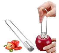 Bell Pepper Corer, 2025 Upgraded Stainless Steel Multifunctional Fruit and Vegetable Tool, Creative Bell Pepper Cutter Kitchen Utility Gadgets for Bell Peppers, Apples, Pears