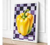 Bell Pepper Study Modern Canvas Wall Art Print 30x20 Inch (76 x 51 cm)