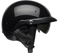 Bell Pit Boss Unisex-Adult Half Street Helmet (Solid Black, Large) (D.O.T.-Certified)