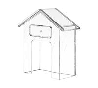 Bell Protective Cover: Maximum Protection From Atmospheric Agents | Transparent House Shaped Rain Cover, Weather Resistant Rain Shield | Action Shield