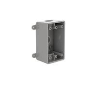 BELL PSB37550GY Single-Gang Weatherproof Three 1/2 in. or 3/4 in. Threaded Outlets, 2 in, Gray