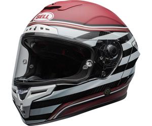 Bell Race Star DLX RSD The Zone Helmet, white-red, size S for Men