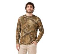 Bell Rangers Long Sleeve Camo Crewneck Tee Shirt for Men and Women, Realtree Edge Cotton Blend, L