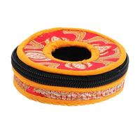 Bell Ring Set Singing Bowl Pillow Belly Dancing Cymbals Cover Meditation Ring Tibetan Tingsha Bells Bags Suitcase Tibetan Tingsha Bells Storage Pouches Manual Ring The Bell