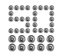 Bell Rings - Stainless Steel Ring | 50Pcs Hand Drum Cymball Jingle Bell Set | Keeps Rhythmic Jingle Sounds Bright And Consistent During Drum Kit Percussion And Music Performance