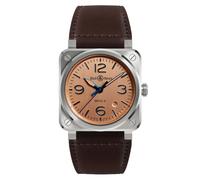 Bell & Ross BR 03 Copper Dial & Brown Leather Strap Watch