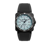 Bell & Ross BR-03 Diver 42mm Full Lum Ceramic Black Rubber Strap Watch