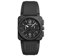 Bell & Ross BR-03 Men's Ion Plated Chronograph Strap Watch