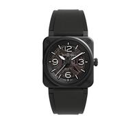 Bell & Ross BR-03 Skeleton Black Ceramic & Rubber Strap Watch