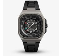 Bell & Ross Mens Limited Edition BR-X5 Racing Rubber Strap Watch BRX5R-RAC-TI/SRB