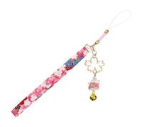 Bell Sakura Phone Lanyard Cute Daisy Flower Cat Bell Cell Phone Hang Rope Charm Pendant Phone Strap Lanyards