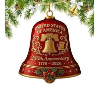 Bell Shaped Decorations - Decorative Pendants for Christmas Tree, Traditional Bells | Home Decor Outdoor Indoor Living Room Garden Room Family Meetings