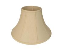 Bell-Shaped Faux Silk Lamp Shade Cream Easy Fit Table & Floor Lamp Light Shade (22 Inch)