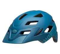 Bell Sidetrack Ce Youth Mountain Bike Helmet For Kids With Extended Rear Coverage And Visor, Inspired By Adult Models, Color: Blue, Size: UY