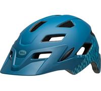 Bell Sidetrack Youth Helmet 2024 - Wavy Checks Matte Blue - 50-57 cm