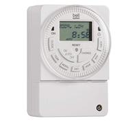 Bell System TS2000BST 12V Progammable 7 DAY LCD DIGITAL TIMER Switch 24 hr