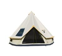 Bell Tent, 10 Person Yurt Tent Luxury Camping Bell Tent with Top Stove Plug-in for 4 Season Glamping, Party, Outdoor Activities