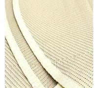 Bell Tent Boutique 4m Half Moon Recycled Polypropylene Sandstone Bell Tent Mat - Lightweight, Durable & Stylish Floor Covering
