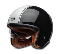 Bell TX 501 Open Face Helmet Black/WhiteM Black,White