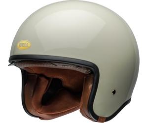 Bell Tx-501 Solid Ece Helmet, Open-Face Design, Modern Features, Authentic Bell 500-Tx Innovation, Ventilated, Protection, Comfort, Adjustable Fit, Color: Vintage White, Size: M