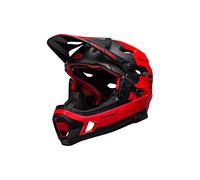 BELL Unisex's Super DH MIPS MTB Helmet, Fasthouse Matt Red/Black, S 52-56cm