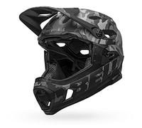 Bell Unisex's Super DH MIPS MTB Helmet, Matt/Gloss Black Camo, M 55-59cm