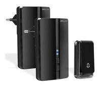 Bell4U Wireless Bell Set, Battery-Free, 1 Transmitter, 2 Receivers