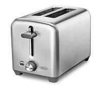 BELLA 2-slice toaster with extra wide bread slots and removable crumb compartment, 6 browning levels, automatic shut-off and warm-up function, bread, bagels and waffles