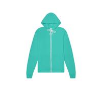 Bella 3739 Unisex Poly-Cotton Fleece Full-Zip Hoodie - Teal - XS (US)