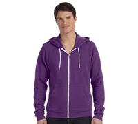 Bella 3739 Unisex Poly-Cotton Fleece Full-Zip Hoodie - Team Purple - M (US)