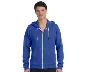 Bella 3739 Unisex Poly-Cotton Fleece Full-Zip Hoodie - True Royal - L (US)