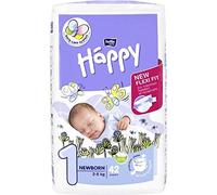 BELLA BABY HAPPY SIZE 1 NEWBORN NAPPIES PREMIUM DRY GREEN TEA EXTRACT 42PCS