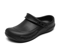 Bella Bays Gardening Clogs Women for Hospital Restaurant Garden Kitchen Fishing Operating Anti Slip Mens Slipper Clogs UK 11 Black