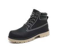 Bella Bays Men's Boots,Outdoor Walking boots, anti-slip Hiking boots.lace up Ankle Boots,waterproof for men women Casual Booties Black 6.5 UK