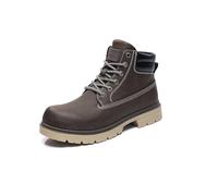 Bella Bays Men's Chukka Boots, Hiking Boots Non Slip Outdoor Boot Waterproof Lightweight Ankle Boots Lace Up Walking Booties Curry 7.5 UK