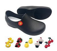 Bella Bays Unisex Garden Clogs, Lightweight Breathable Summer Slippers, Comfortable Slip-on Sandals for Indoor and Outdoor Black Size 8