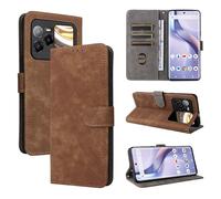 BELLA BEAR BLU Bold N4 Case [RFID Blocking] [Card Holder] [Kickstand Function] Case for BLU Bold N4-Brown