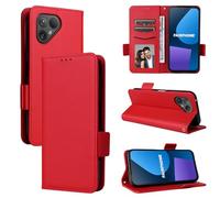 BELLA BEAR Fairphone 5 5G Phone Case, Magnetic Flip Leather Wallet Case, Kickstand Case, Shockproof Protective Case for Fairphone 5 5G-Red