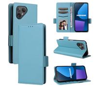 BELLA BEAR Fairphone 5 5G Phone Case, Magnetic Flip Leather Wallet Case, Kickstand Case, Shockproof Protective Case for Fairphone 5 5G-LBlue
