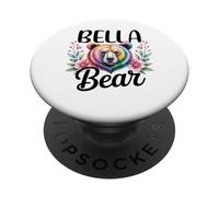 BELLA Bear Floral Graphic for Mothers Day Moments PopSockets Adhesive PopGrip